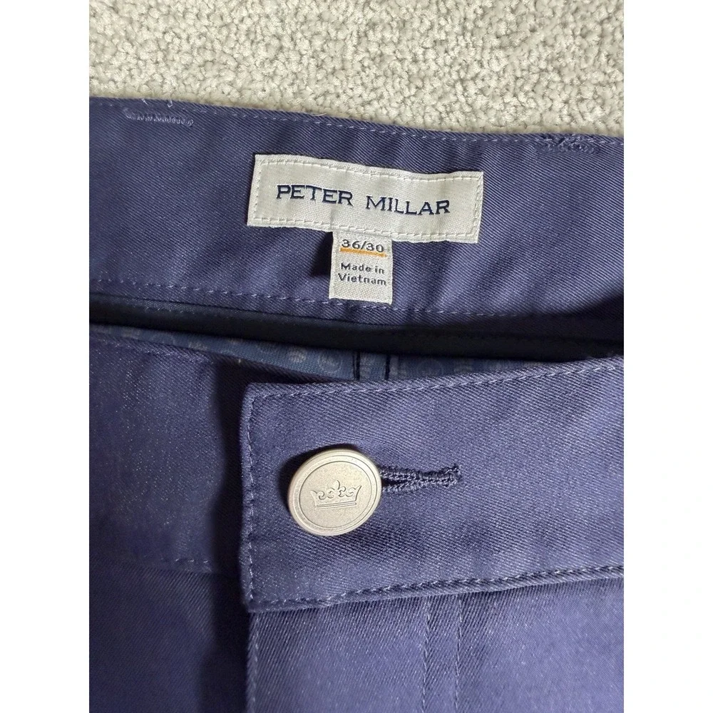 Peter Millar Golf Pants Crown Sport eb66 Performance 36x30 Blue NWT MSRP $160